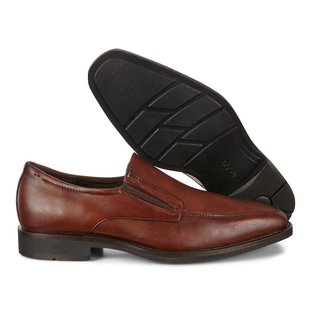 Slip On Hombre - ECCO Calcan - Marrom - USZ231875